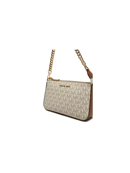 MICHAEL Michael Kors Rankinė ant peties zomšos / balkšva smėlinė
