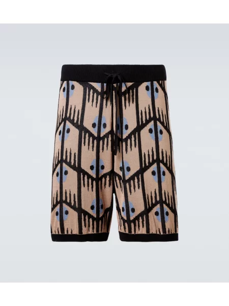 Pantaloni scurți Commas din jacard bej