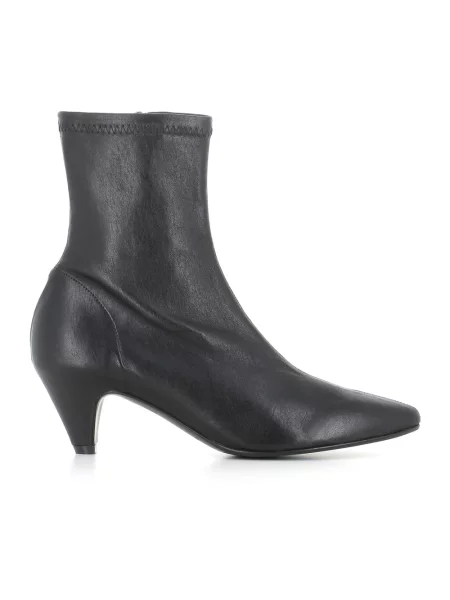 Buty do kostki Del Carlo skórzane czarne