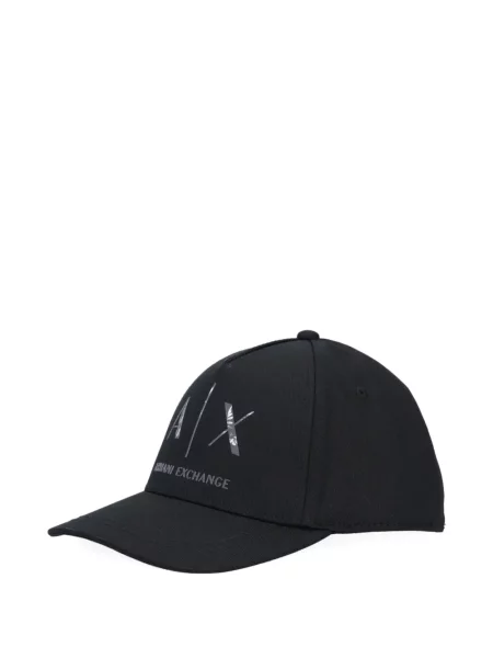 Șapcă Armani Exchange cu autograf negru