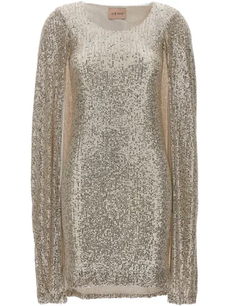 Rochie mini Le Twins de costum argintiu
