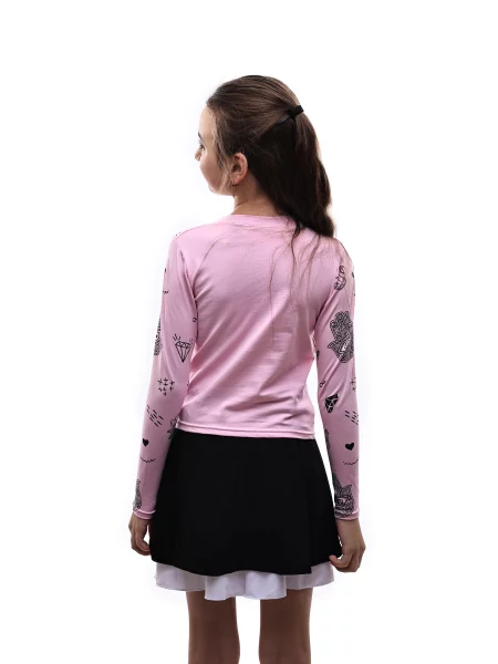 Дитячий Лонгслів STREAM віскоза/поліестер рожевий