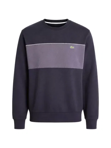 Pulover Lacoste cu autograf albastru