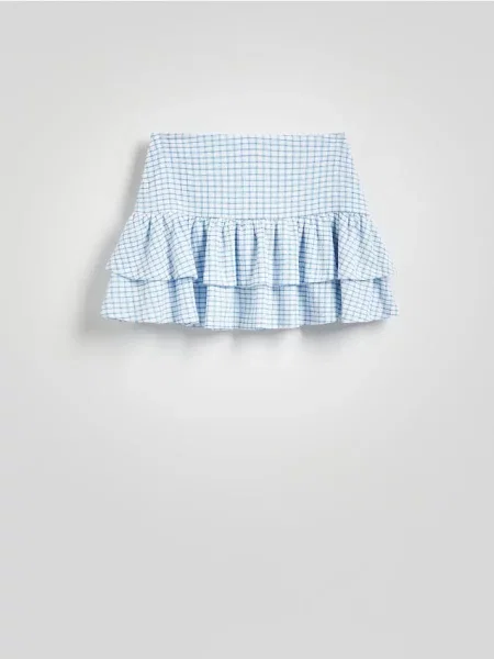 Reserved Spódnica mini w kratę wielobarwny