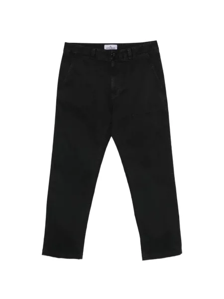 Pantaloni Stone Island cu strasuri negru