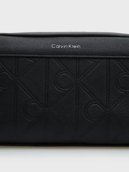 Шкіряна косметичка Calvin Klein чорна