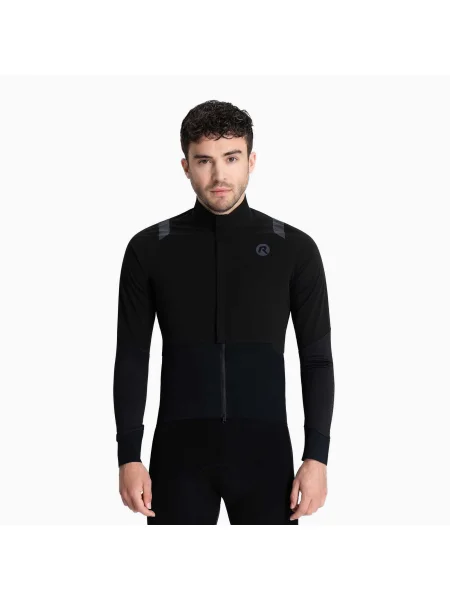 Cyklistická bunda Rogelli Distance black černá