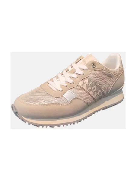 Sneakersy Napapijri na platformie beżowe
