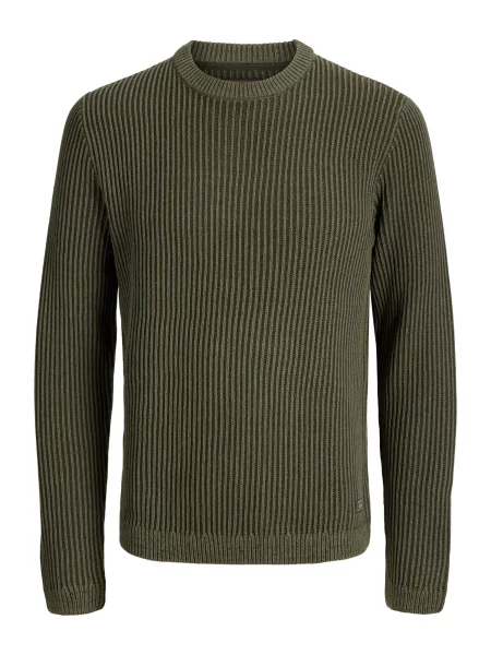 JACK & JONES Pulover JJEDOVER oliv