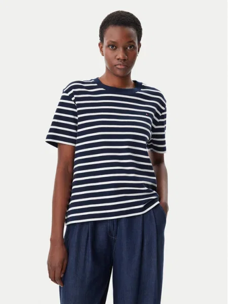 Tommy Hilfiger Tricou Modern Cody Bleumarin alb