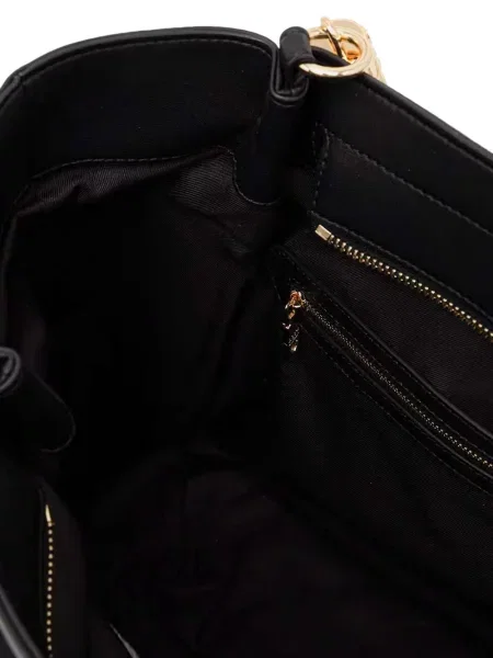 Shopper torbica Love Moschino upletena s autogramom crna