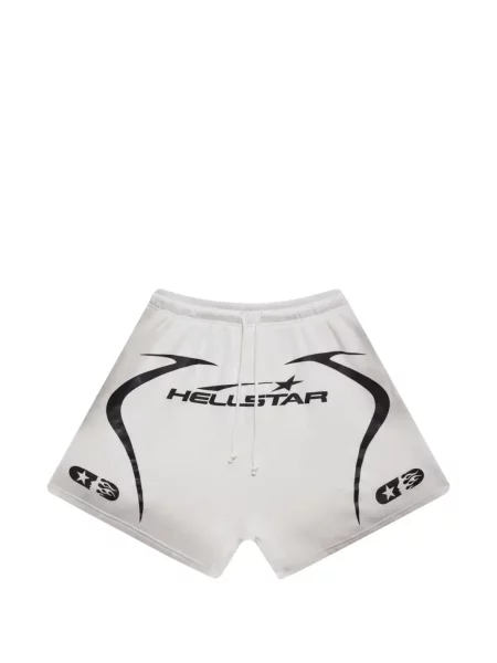Pantaloni scurți Hellstar cu imagine alb