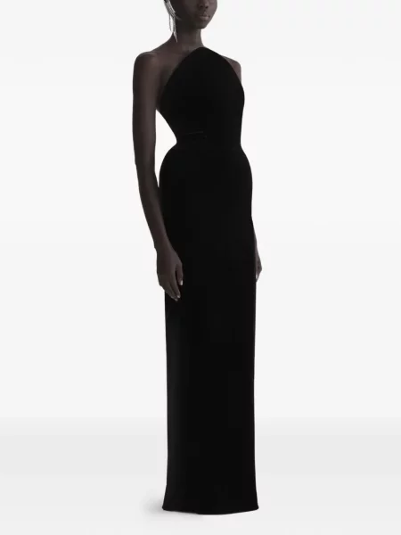 Rochie Mugler de catifea negru