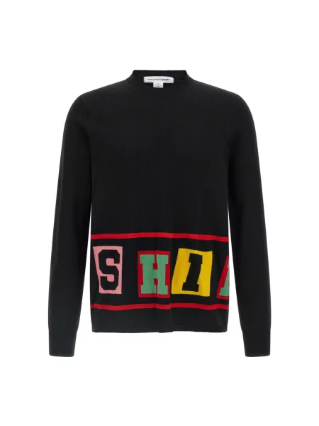 Sweter Comme Des Garcons wełniany czarny