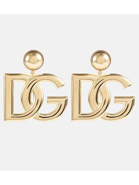 Kolczyki Dolce&gabbana z logo żółte