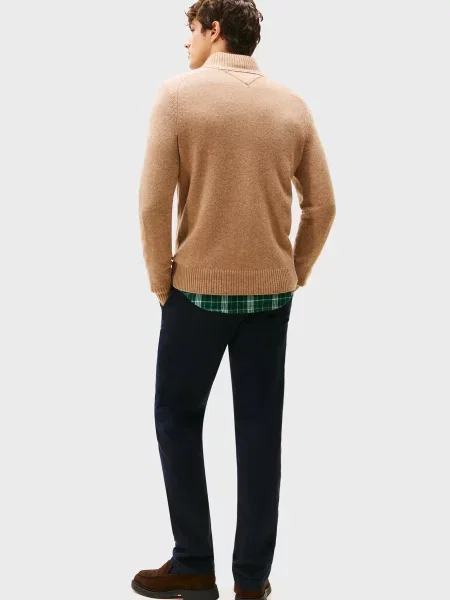 Шерстяной свитер Tommy Hilfiger бежевый