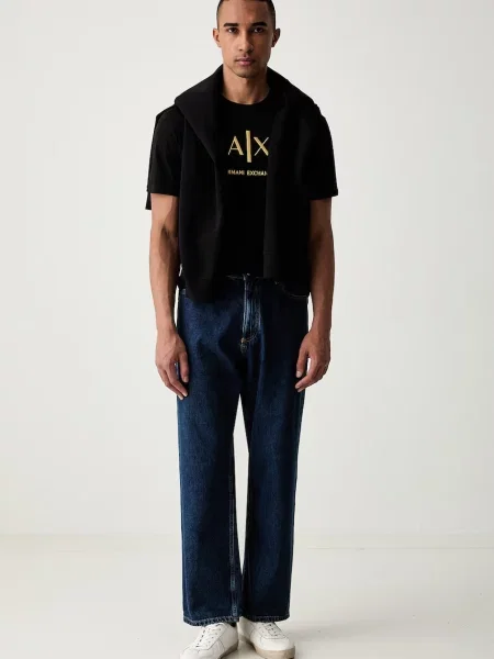 Armani Exchange Tricou negru
