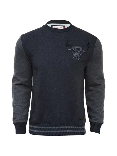 Hanorac Mitchell & Ness din piele gri