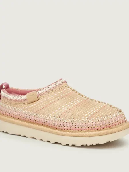 UGG papuci din piele întoarsă W Tasman Meadow bej