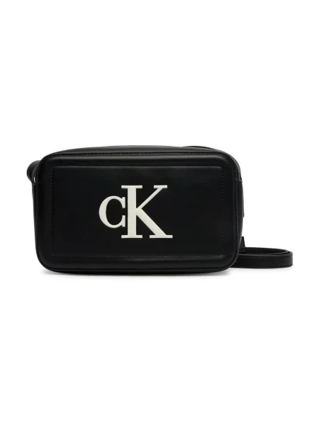 Calvin Klein Taška cez rameno / biela čierna