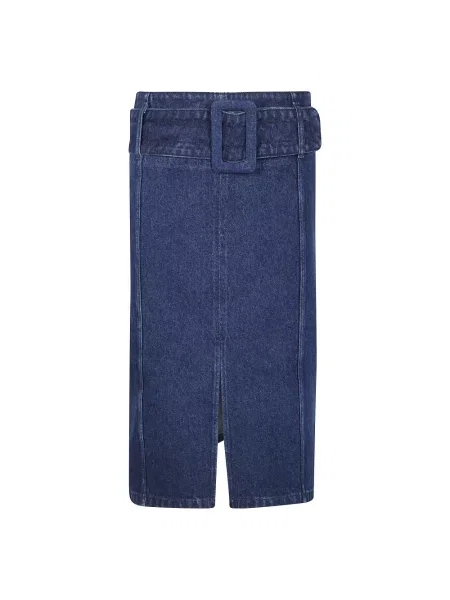 Spódnica midi Patou do kolan niebieska