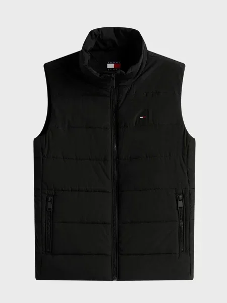 Утеплений джинсовий жилет Tommy Jeans чорний