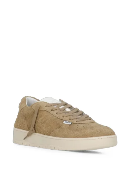 Sneakerși Evenu din piele de căprioară maro