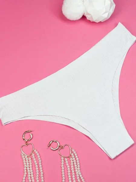 ISSA Plus Труси без підкладки білий