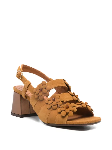 Sandale Chie Mihara cu model floral maro
