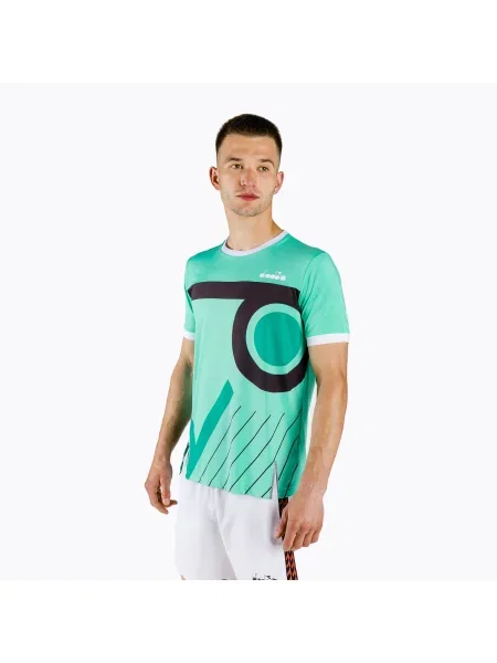 Olcsóbban. Férfi tenisz póló Diadora Clay Méret: XL zöld