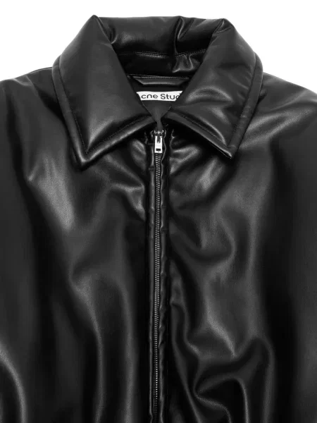 Geanta de piele Acne Studios negru