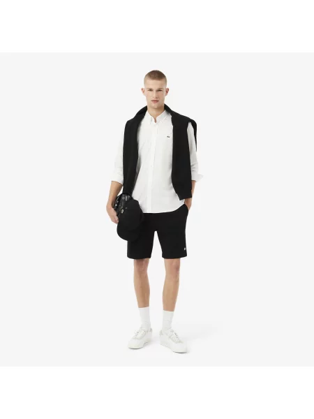Lacoste Szorty Regular Fit Ciemnoczarne czarny