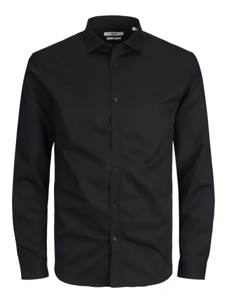 JACK & JONES Πουκάμισο Cardiff' μαύρο