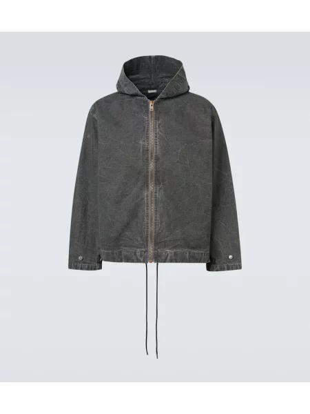 Denim jakna A.presse s kapuco zelena