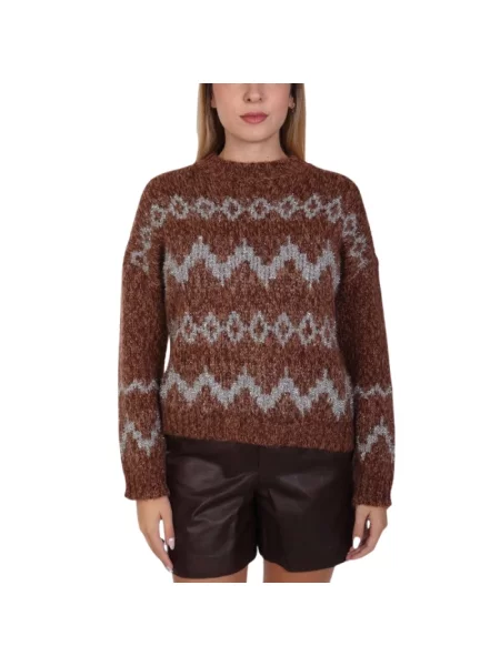 Sweter Weekend Max Mara brązowy