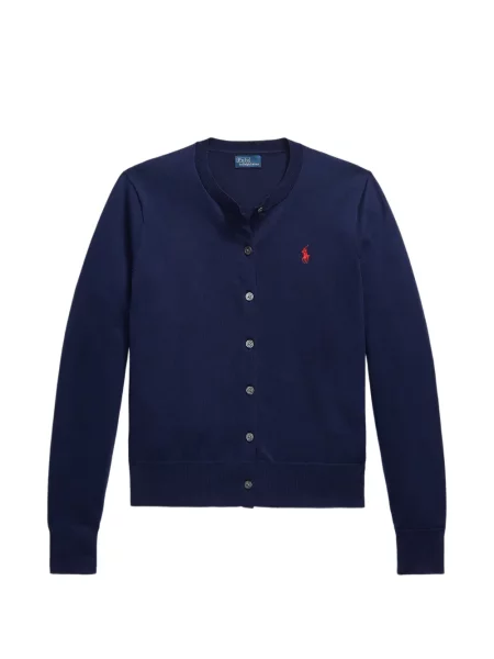 Iš natūralios odos trumpas dryžuotos polo marškinėliai Polo Ralph Lauren pilka