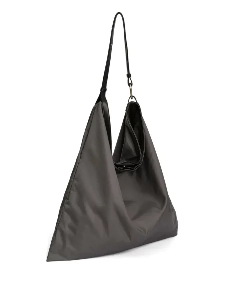Geantă Jil Sander din piele gri