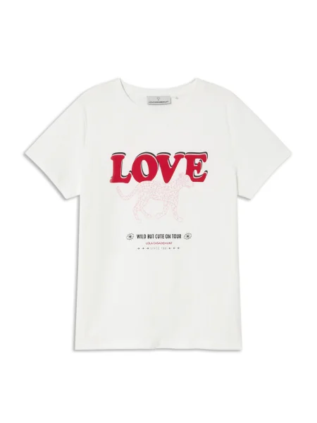 Lola Casademunt Majica crvena / crna bijela