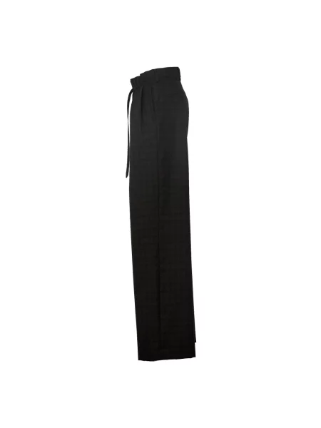 Spodnie Dries Van Noten wełniane czarne