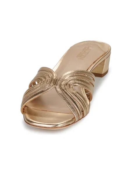 Pantofi Lauren Ralph Lauren din piele auriu