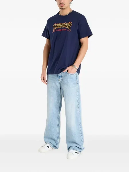 Tricou Thrasher cu imagine albastru