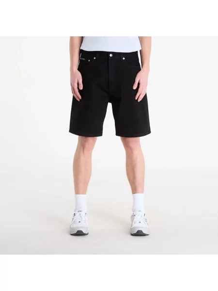 Klasické krátky džínsové šortky Calvin Klein Jeans čierna