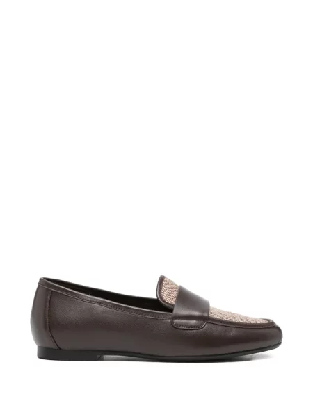 Pantofi loafer Adrianna Feretti din piele maro