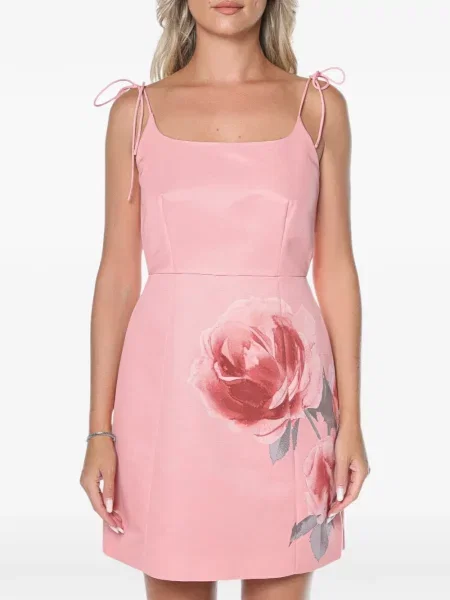 Rochie mini Ted Baker cu model floral cu imagine roz