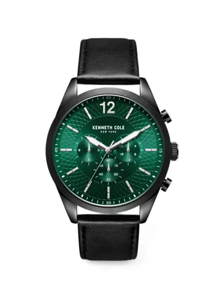 Ceas Kenneth Cole din piele verde