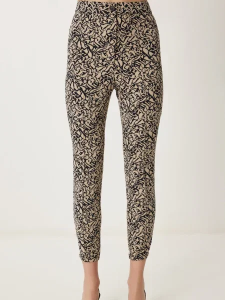 Happiness İstanbul Pantaloni bej negru