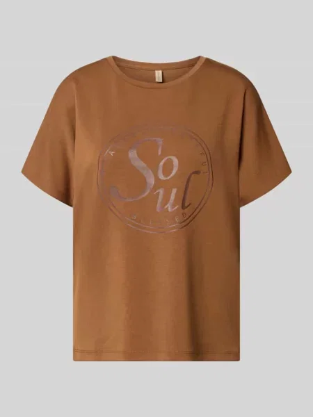 T-shirt z nadrukiem z napisem model BANU' Soyaconcept