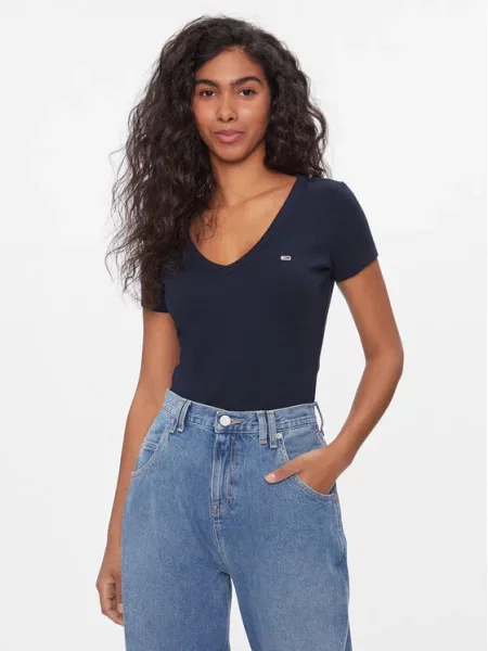 Majica Tommy Jeans modra
