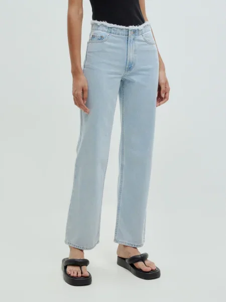 EDITED Pantaloni Aya denim albastru