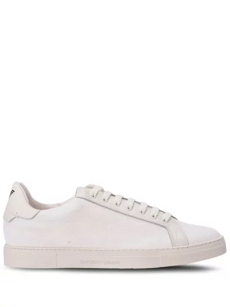 Sneakerși Emporio Armani cu imagine alb
